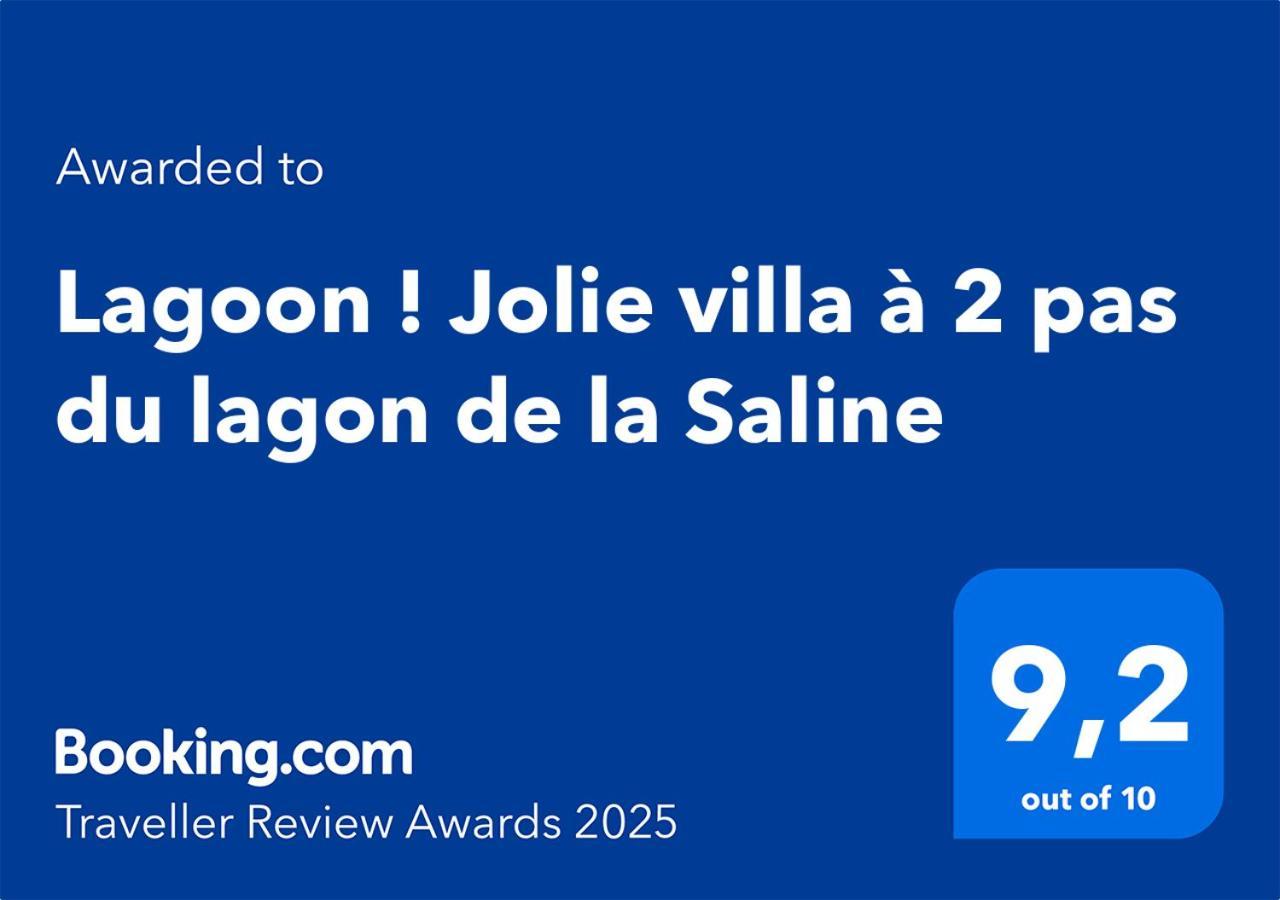 Lagoon ! Jolie Villa A 2 Pas Du Lagon De La Saline Exteriér fotografie